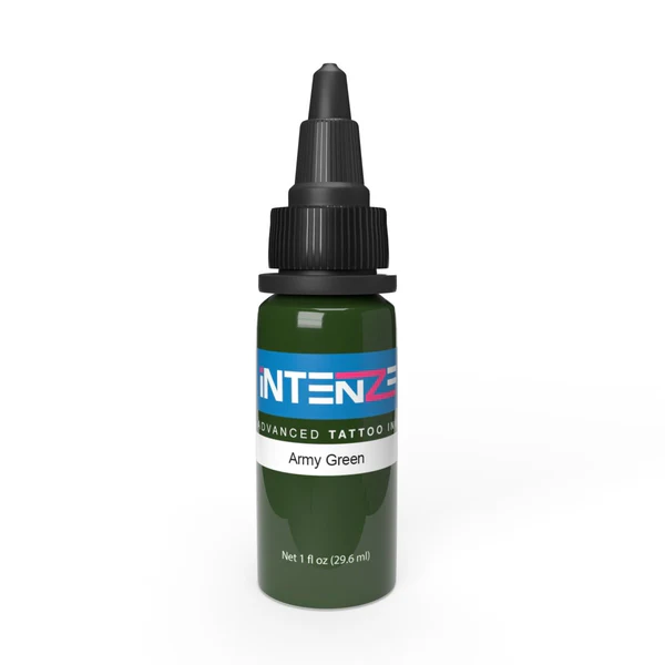 Intenze Army Green Tattoo Ink