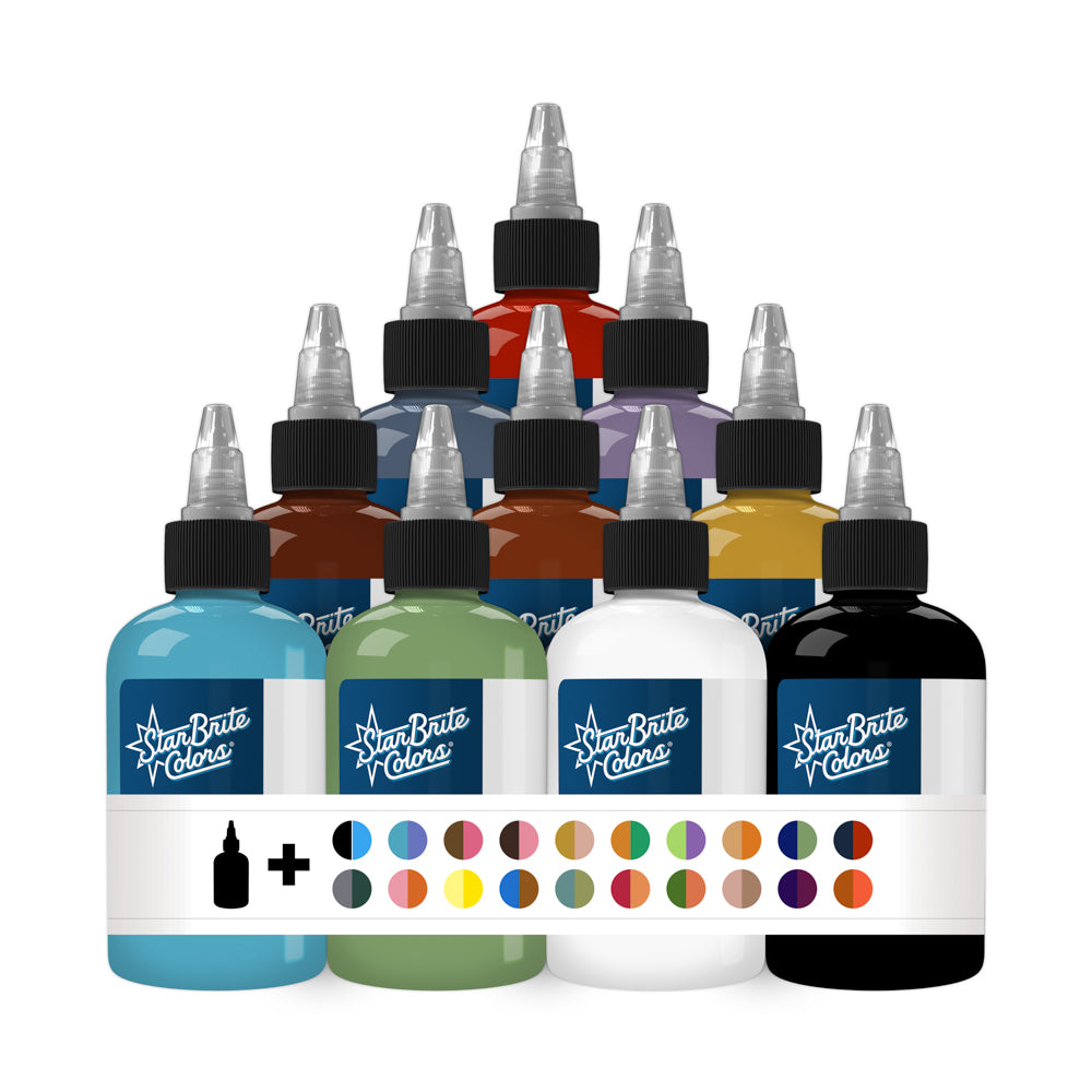 StarBrite 50 Fabulous Colors Set 2 Tattoo Ink