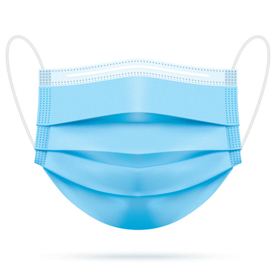 Earloop Face Masks, Light Blue