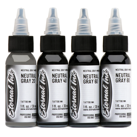 Eternal Tattoo Ink Neutral Gray Set 1/2 oz