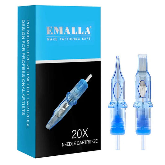 Emalla Eliot Tattoo Cartridges Needles Round Liner Bugpin Diameter 0.18mm/Long Taper 5.5mm  20PCS/Box