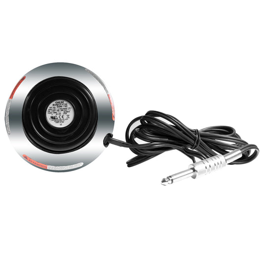 Linemaster Round Gem V2 Foot Switch with Phono Plug