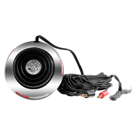 Linemaster Round Gem V2 Foot Switch with Banana Plugs Clip Cord Combo